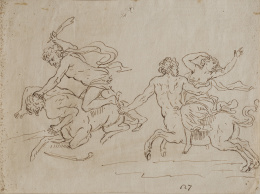 302.  ESCUELA ESPAÑOLA, H. 1800Centauros y lapitas.