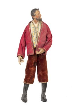 531.  “Paje vestido en terciopelo”.
Terracota, armazón en alambre