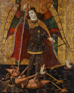 385.  ESCUELA ARAGONESA, H. 1500San Miguel arcángel