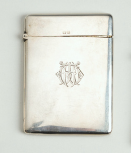 419.  Tarjetero de plata marcadaTaller Inglés, Birmingham 1902-3.