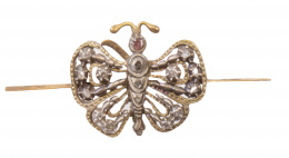 63.  Broche de mariposa de diamantes S. XIX