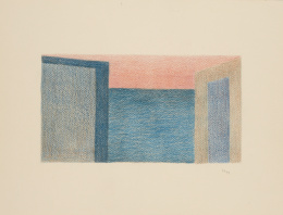 889.  LUIS PALMERO (Tenerife, 1957) “Casas”, 1993.