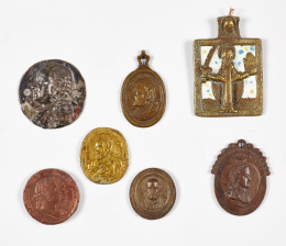 1120.  Medalla conmemorativa del enlace de Fernando VII con María Josefa Amalia de Sajonia, 1819..