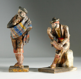 475.  José Cubero Gabardón ( Baena, 1818 - Málaga, 1877 ).“ Majo fumando sentado “.