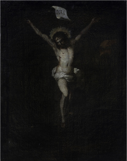 896.  ESCUELA ESPAÑOLA, H. 1700Cristo crucificado.