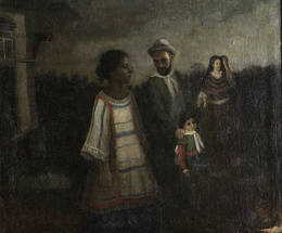 882.  ESCUELA COLONIAL, FINALES DEL SIGLO XVIIICasta: Español y de India. Produce mestizo.