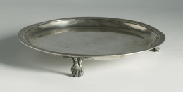 519.  Salvilla de plata en su color.Nicolás Mulas y Manuel Alonso Rodríguez, Valladolid, primer cuarto del S. XIX..