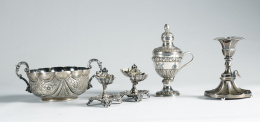 473.  Candelero de paraguas de plataSellán, Madrid, h. 1853. .