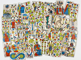 522.  Baraja de cartas de tarot. Marsella, Paul Marteau 1930. .