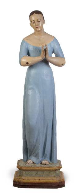 1143.1.  Inmaculada.
Imagen de madera tallada y policromada.
Españ