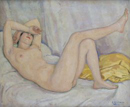 729.  EDUARDO CHICHARRO AGÜERA (Madrid, 1873-1949)Desnudo femenin