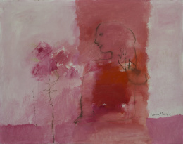 909.  ANTONIO URÍA MONZÓN (Madrid, 1929  - Saint-Hilaire-de-Lusignan, 1996)Figura y rosal.
