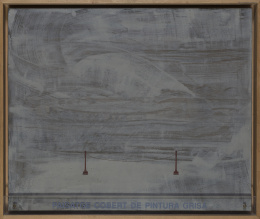768.  PEREJAUME (San Pol de Mar, Barcelona, Cataluña, 1957)Paisatge cobert de pintura grisa, 1994 .
