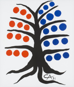 615.  ALEXANDER CALDER  (Lawnton, Pensilvania, 1898 - Nueva York, 1976) Tree, 1971