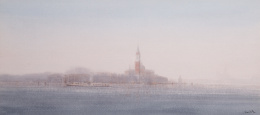 202.  JUAN DÍAZ (El Real de San Vicente, Toledo, 1953).Il Vaporetto, Venecia.