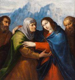 474.  ESCUELA MADRILEÑA, PRIMER TERCIO SIGLO XVIILa Visitación