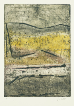 893.  JUAN MANUEL DÍAZ-CANEJA (Palencia, 1905 - Madrid, 1988) Paisaje, 1985.