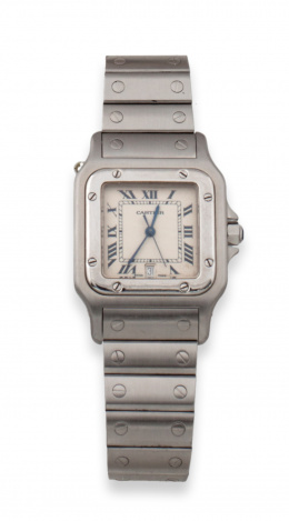 364.  Reloj CARTIER modelo SANTOS en acero .1564 ,CC185866