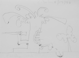 1071.  CARROLL DUNHAM (New Haven, Connecticut, 1949)Sin título, 1998.