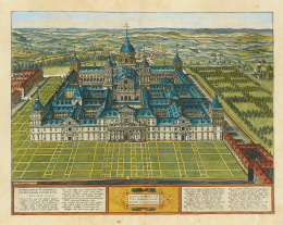 776.  ABRAHAM ORTELIUS (Amberes, 1527- 1598)Mapa del Escorial..