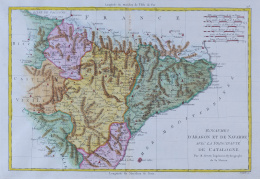 918.  RIGOBERT BONNE (1727-1795)“Royaumes d´Aragon et de Navarre avec la Principauté de Catalogne”.