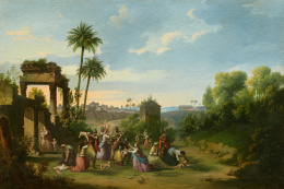 277.  RAFAEL ROMERO BARROS (1832- 1895).La matanza de los Inocentes..