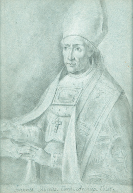 268.  VALENTÍN CARDERERA (Huesca, 1796 - Madrid, 1880)“Joannes Sileceus. Card. Archiep. Tolet.“.
