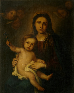 228.  JUAN DE DIOS FERNÁNDEZ (1745- 1800)Virgen con Niño..
