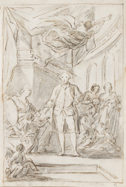 338.  MARIANO SALVADOR MAELLA (1739-1819)Alegoría de la Monarquía, Carlos IV, h. 1786-1790.