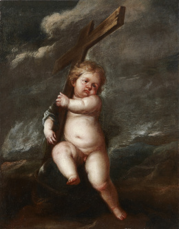 522.  JUAN DE SEVILLA ROMERO Y ESCALANTE (Granada, 1643-1695)Niño Jesús triunfante sobre el Mal.