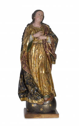 1433.  Bernardo de Legarda (1700-1773)“Virgen Inmaculada”Quito, S. XVIII.