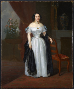 2005.  ATRIBUIDO A FRANCISCO LACOMA Y FONTANET (Barcelona, 1778- Passy, Francia, 1849)“Retrato de dama”.