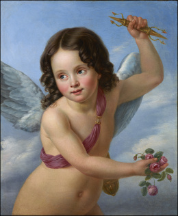 2009.  JOSÉ DE MADRAZO Y AGUDO (Santander, 1781- Madrid, 1859)“Retrato de niño como Cupido”“Retrato de niña”.