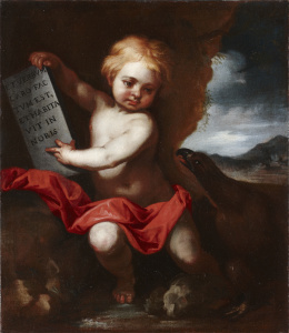 2036.  JUAN NIÑO DE GUEVARA (Madrid, 1632- Málaga, 1686)“San Juan Evangelista niño”.