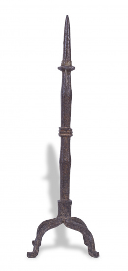 360.  Hachero en hierro.Trabajo castellano, S. XVII.