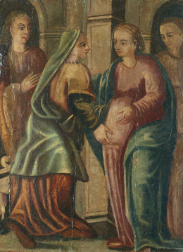 258.  ESCUELA POPULAR ESPAÑOLA, SIGLO XVI Y POSTERIORVisitación y Adoración de los Reyes Magos.