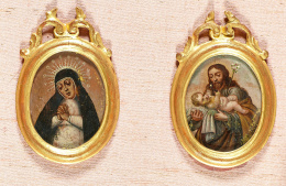 244.  ESCUELA ESPAÑOLA, SIGLO XVIIVirgen de la Soledad y San José..