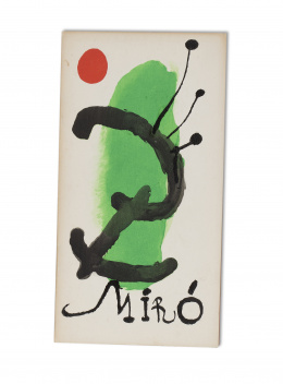 1209.  Libro Joan Miró, “Bois gravés pour un poème de Paul Eluard”. Ed.Berggruen & Cie, París, 1958. 22 x 12 cm..