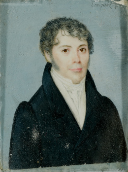 747.  ENRIQUEZ (Escuela española, siglo XIX)Retrato de caballero.