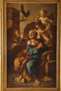 901.  FRANCESCO DE MURA (Nápoles, 1696-1782)Las lágrimas de San Pedro.