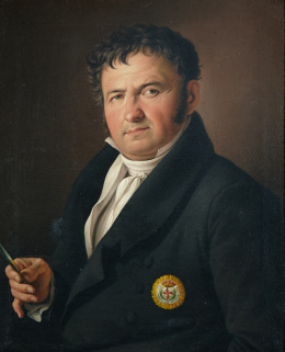 564.  ZACARÍAS GONZÁLEZ VELÁZQUEZ (Madrid, 1763-1834)Retrato de caballero.