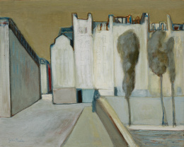 784.  JUAN ALCALDE (Madrid, 1918)“Le pont marie”.