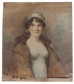 957.  ESCUELA INGLESA, H. 1800Retrato de dama.