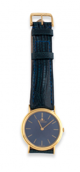 757.  Reloj JAEGER LE COULTRE de caballero en oro de 18K.