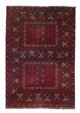 368.  Antigua alfombra tribal en lana Ersari Ensi..