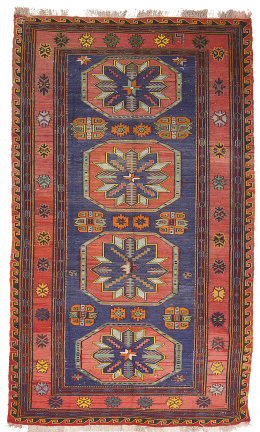 430.  Alfombra caucásica KAZAL SOUMAK. Suroeste del Cáucasico..