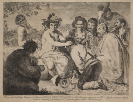 359.  FRANCISCO DE GOYA Y LUCIENTES (Fuendetodos, 1746 - Burdeos, 1828)Los Borrachos “Según Velázquez”