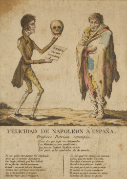 348.  ESCUELA ESPAÑOLA, SIGLO XIXFelicidad de Napoleón a España