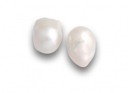 724.  Pendientes de perlas Australianas barrocas de 11 a 15 mm.