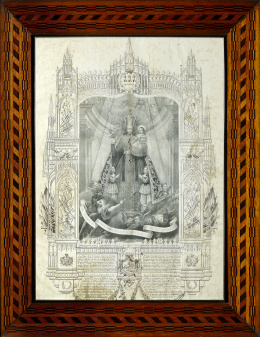 217.  RAFAEL RODRÍGUEZ, HABANA, FF.S. XIX.Virgen de los Desamparados..